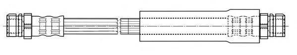 Furtun frana AUDI A3 (8P1), VW RABBIT V (1K1), SEAT ALTEA (5P1) - FERODO FHY2608