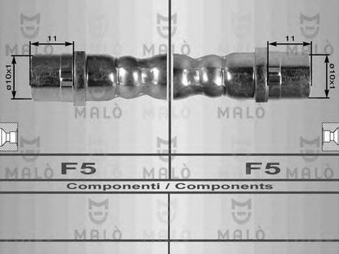 Furtun frana AUDI A4 (8D2, B5) (1994 - 2001) MALO 8061 piesa NOUA