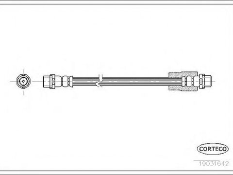 Furtun frana AUDI A4 8E2 B6 CORTECO 19031642