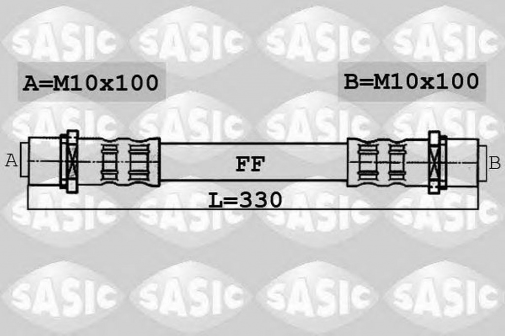 Furtun frana AUDI A4 8EC B7 SASIC 6606008