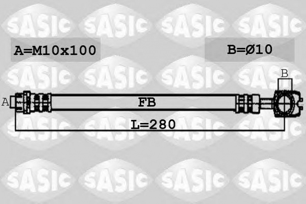 Furtun frana AUDI A4 Cabriolet 8H7 B6 8HE B7 SASIC 6606079