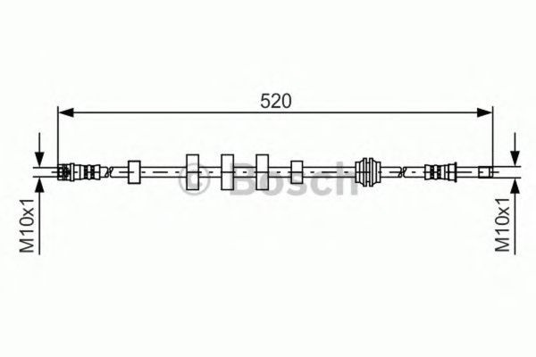 Furtun frana AUDI A5 Sportback 8TA BOSCH 1987481431