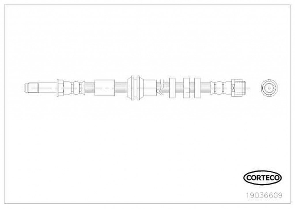 Furtun frana AUDI A5 Sportback 8TA CORTECO 19036609