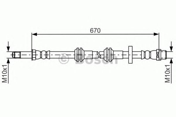 Furtun frana AUDI A7 Sportback 4GA 4GF BOSCH 1987481689