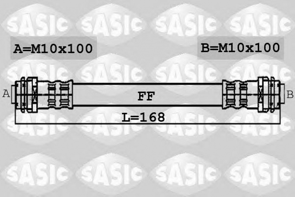 Furtun frana AUDI TT 8N3 SASIC 6606010