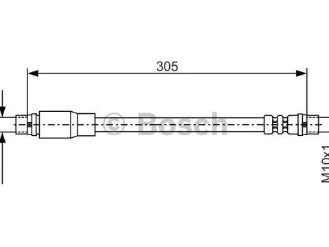 Furtun frana Axa fata ambele parti (1987476171 BOSCH) AUDI,SEAT