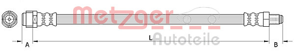 Furtun frana # Axa fata stanga Axa fata dreapta Mercedes-benz Gle 2015 2016 2017 2018 2019 2020 2021 2022 2023 2024 2025 # 4111480 # METZGER
