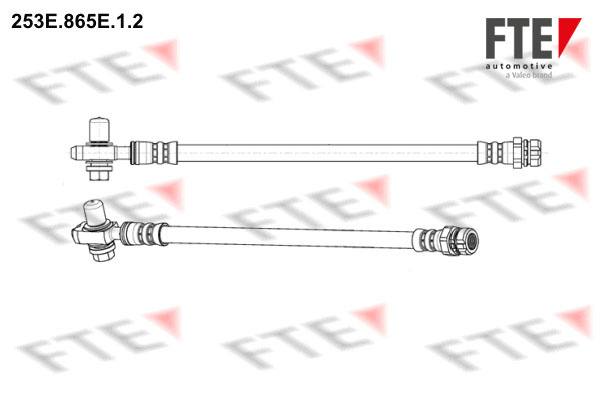Furtun frana Axa spate dreapta (253E865E12 FTE) AUDI,SEAT,SKODA,VW