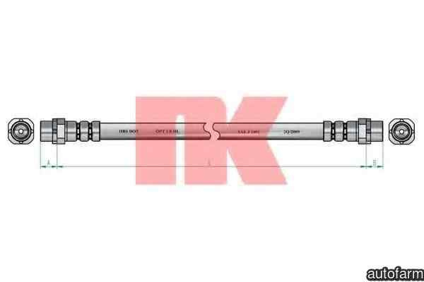 Furtun frana BMW 1 cupe (E82) NK 851524