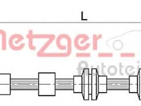 Furtun frana BMW 1 (E81), BMW 3 limuzina (E90), BMW 3 Touring (E91) - METZGER 4110143