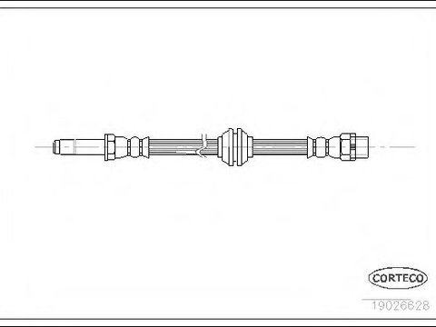 Furtun frana BMW 3 cupe (E46) (1999 - 2006) CORTECO 19026628