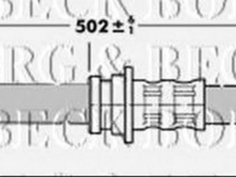 Furtun frana BMW 3 cupe E46 BORG & BECK BBH6763