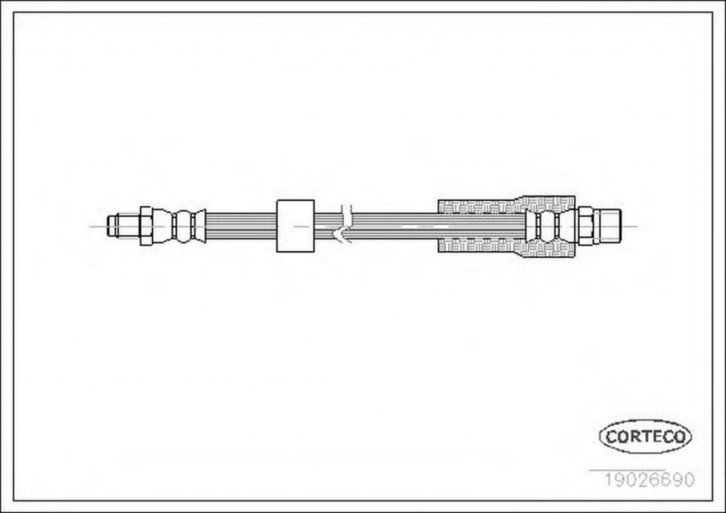 Furtun frana BMW 5 Touring E39 CORTECO 19026690