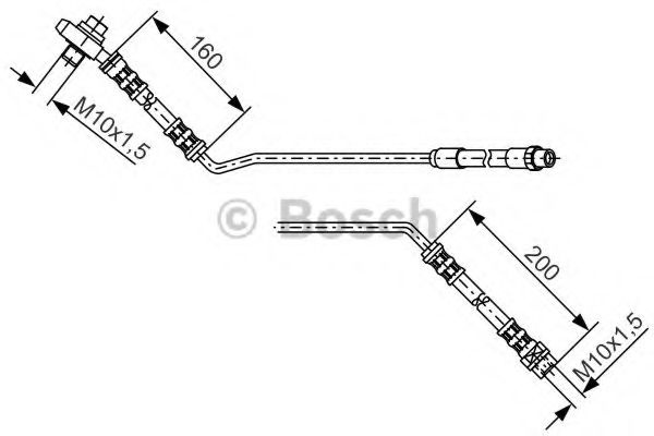 Furtun frana BMW X5 (E53) (2000 - 2006) Bosch 1 987 476 055