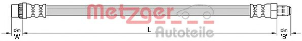 Furtun frana CITROËN C4 Grand Picasso I (UA_) (2006 - 2016) METZGER 4110227