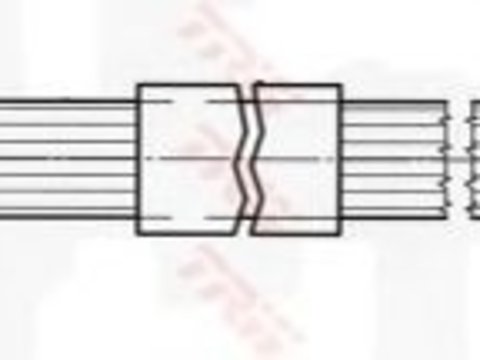 Furtun frana CITROËN C4 II (B7) (2009 - 2016) TRW PHB431