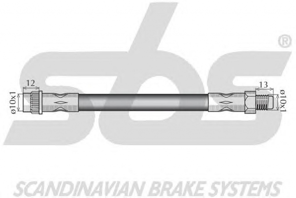 Furtun frana CITROEN BERLINGO platou sasiu B9 sbs 1330853769