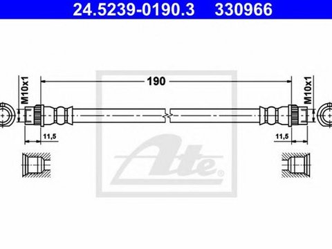 Furtun frana CITROEN C3 Picasso ATE 24523901903