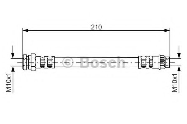 Furtun frana CITROEN DS4 (2011 - 2015) BOSCH 1 987 476 913 piesa NOUA