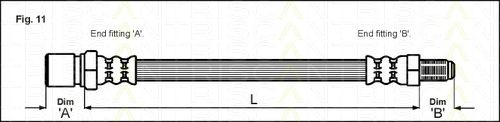 Furtun frana CITROEN RELAY bus (230P) - Cod intern