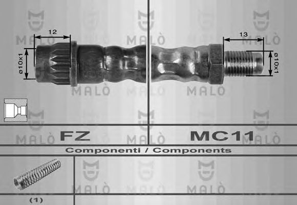 Furtun frana CITROEN SAXO S0 S1 MALN 8570