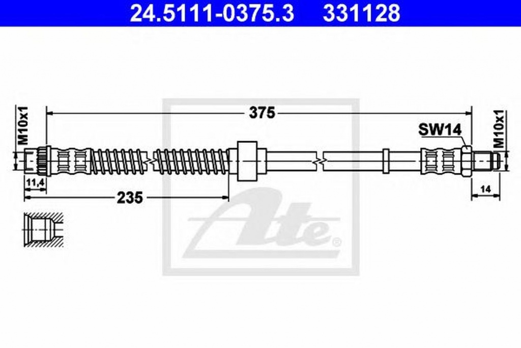 Furtun frana CITROEN XANTIA X1 ATE 24511103753