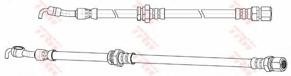 Furtun frana DAEWOO NUBIRA Break (KLAN) (2003 - 2016) TRW PHD948 piesa NOUA