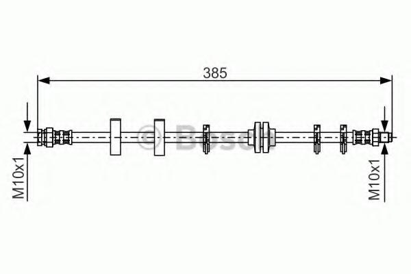 Furtun frana FIAT TEMPRA (159), FIAT TEMPRA SW (159), FIAT TIPO (160) - BOSCH 1 987 476 438