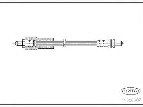 Furtun frana FORD ESCORT CLASSIC Turnier ANL CORTECO 19026907