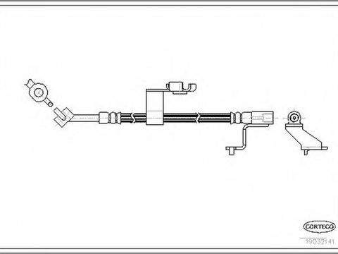 Furtun frana FORD ESCORT CLASSIC Turnier ANL CORTECO 19032141