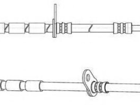 Furtun frana FORD FIESTA VI, FORD FIESTA Van - FERODO FHY2830