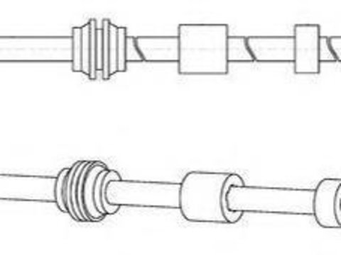 Furtun frana FORD GALAXY (WA6), FORD S-MAX (WA6), FORD MONDEO IV limuzina (BA7) - FERODO FHY2719