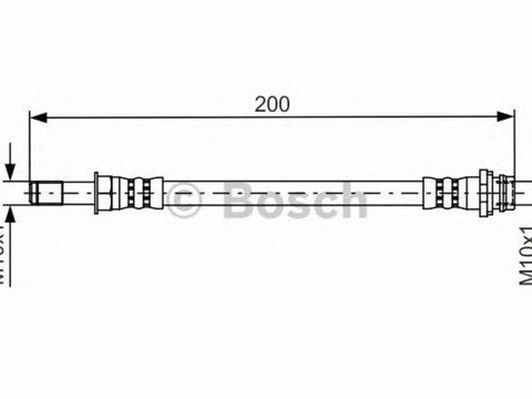 Furtun frana FORD S-MAX WA6 BOSCH 1987481443