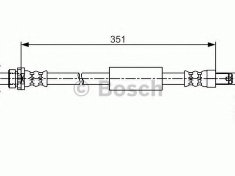 Furtun frana FORD TRANSIT CUSTOM bus BOSCH 1987481705