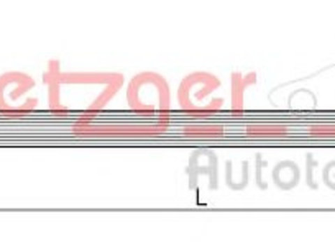 Furtun frana FORD TRANSIT CUSTOM caroserie (2012 - 2016) METZGER 4111334 piesa NOUA