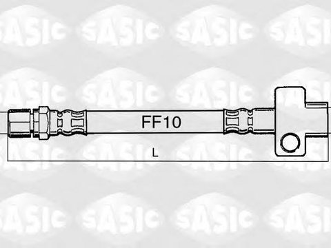 Furtun frana FORD TRANSIT Van (T_ _) - SASIC SBH6339