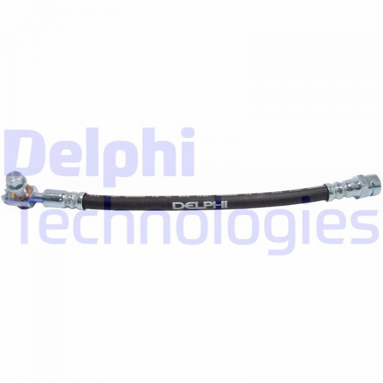 Furtun frana Furtun/conducta de frana flexibil Spate Dreapta/Stanga lungime 284mm M10x1/M10x1/M10x1 AUDI Q3 SEAT ALHAMBRA VW CC B7 PASSAT ALLTRACK B7 PASSAT B6 PASSAT B7 0.8DH-3.6 03.05- DELPHI LH6856