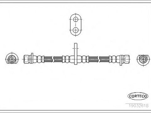 Furtun frana HONDA ACCORD VI cupe CG CORTECO 19032618