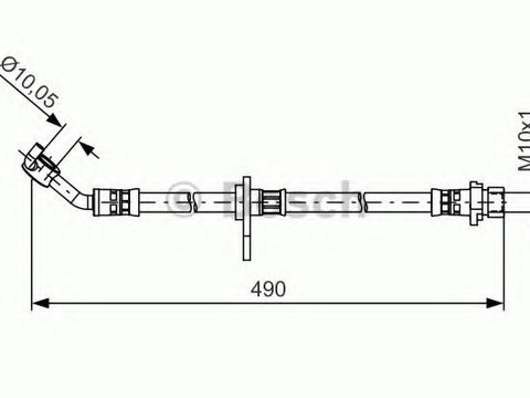 Furtun frana HONDA ACCORD VIII (CU) (2008 - 2016) BOSCH 1 987 481 520 piesa NOUA