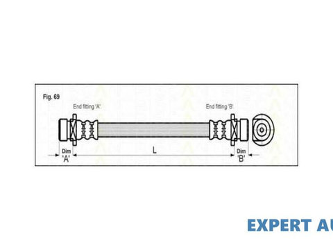 Furtun frana Honda CONCERTO (HW) 1989-1996 #2 03Q22907