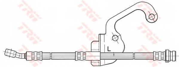 Furtun frana # Hyundai Terracan 2001 2002 2003 2004 2005 2006 # PHD506 # TRW