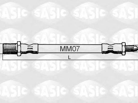 Furtun frana IVECO DAILY II platou / sasiu, IVECO DAILY II caroserie inchisa/combi - SASIC SBH6347