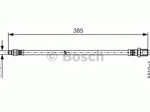 Furtun frana IVECO DAILY V platou / sasiu (2011 - 2014) Bosch 1 987 481 510