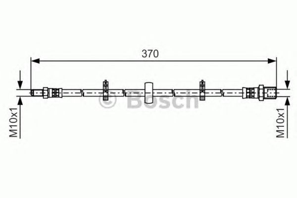 Furtun frana IVECO DAILY VI caroserie inchisa combi BOSCH 1987481508