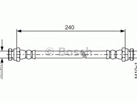 Furtun frana KIA CARENS II FJ BOSCH 1987481553