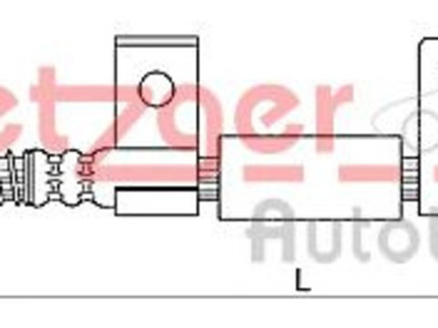 Furtun frana KIA SORENTO I (JC) (2002 - 2016) METZGER 4110830