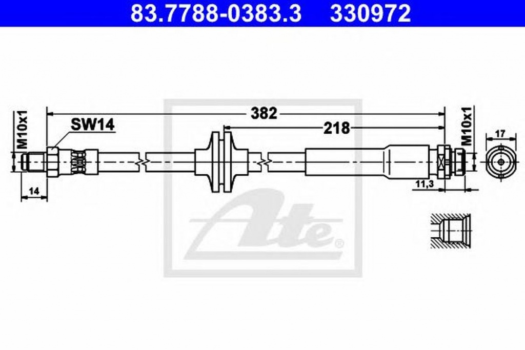 Furtun frana MAZDA 5 CW ATE 83778803833