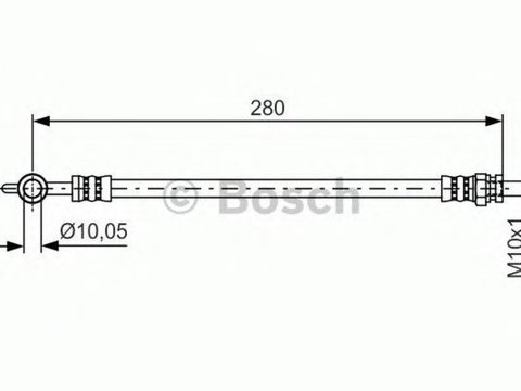 Furtun frana MAZDA 6 Station Wagon GY BOSCH 1987481444