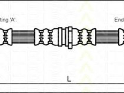 Furtun frana MAZDA MX-5   (NA) (1989 - 1998) TRISCAN 8150 50109