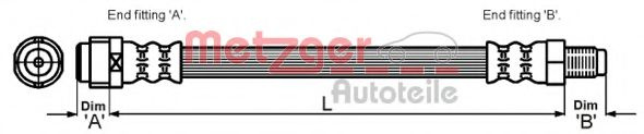 Furtun frana MERCEDES-BENZ A-CLASS (W168) (1997 - 